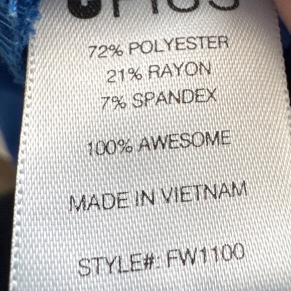 Figs Catarina One Pocket Scrub Top Royal Blue Size Small (FLAW) Healthcare - Picture 7 of 8